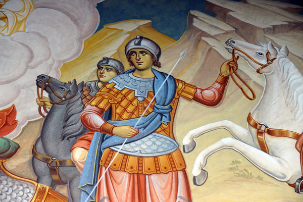 Kykkos Mural - Detail of the Road to Damascus