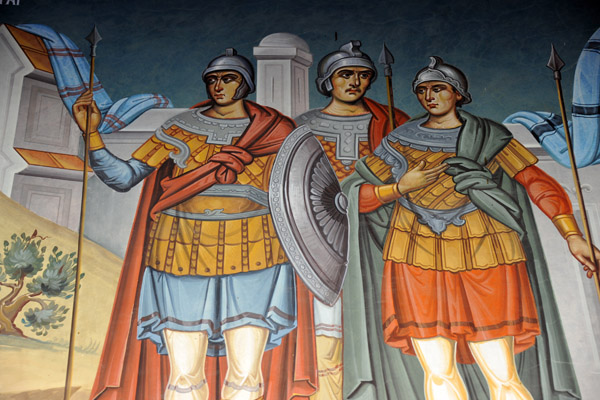 Kykkos Monastery Mural - Three Roman Soldiers