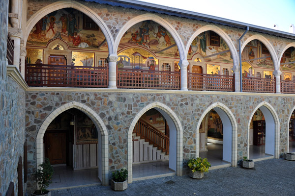 The Inner Courtyard of Kykkos Monastery