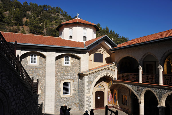 Inner Courtyard with the Church of Kykkos Monastery