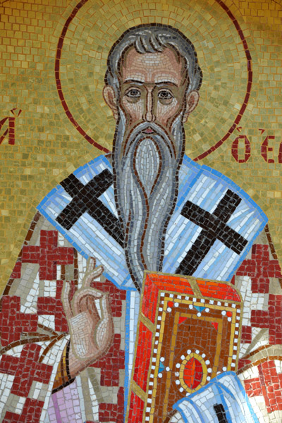 Mosaic of a Greek Orthodox Saint