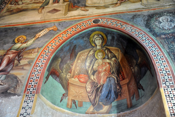 The Virgin Mary and Child enthroned, Agios Ioannis Lambadistis