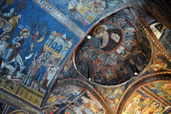 The central dome of Church of Agios Ioannis Lambadistis