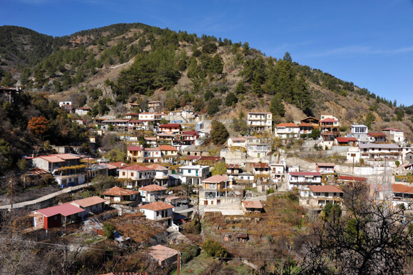 Village of Mylikouri in the Trodos Mountains, Cyprus