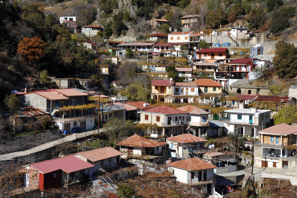 Village of Mylikouri in the Trodos Mountains, Cyprus