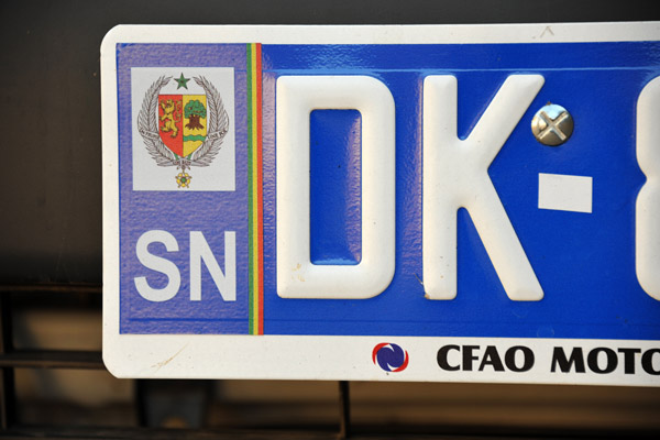 Senegal License Plate - Dakar