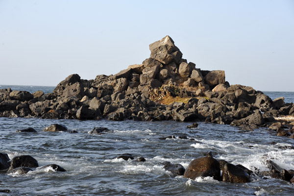 Rocks near the westernmost point in Africa, Les Almadies