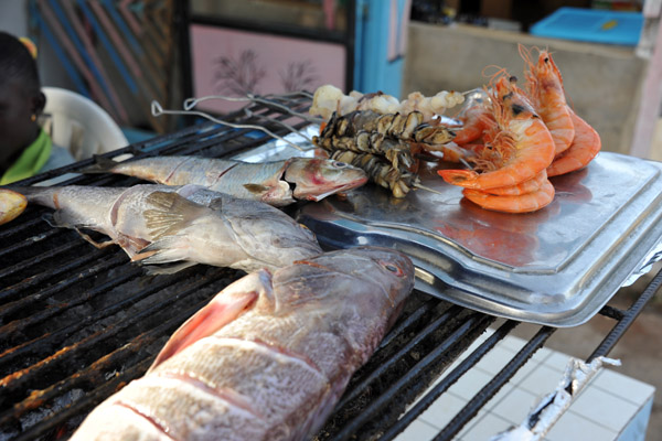 Fresh seafood grill, Les Almadies