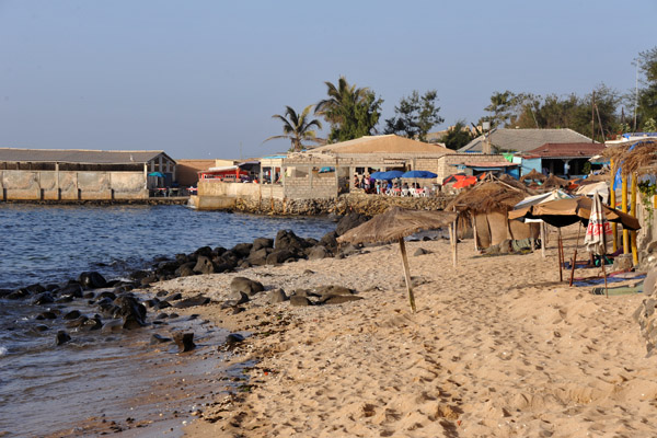 A strip of beach behind the market, Les Almadies