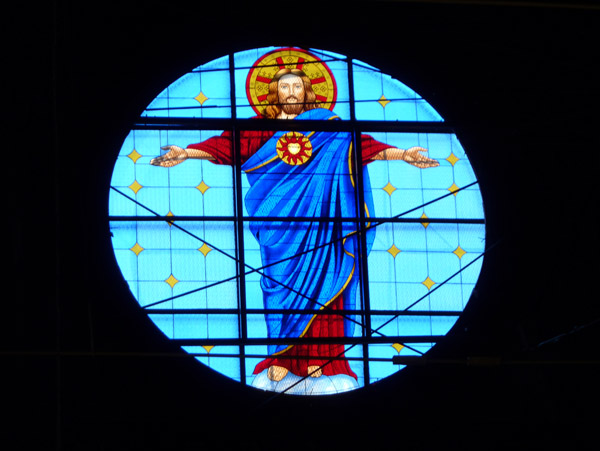 Stained glass window - Basilica Sagrado Corazón