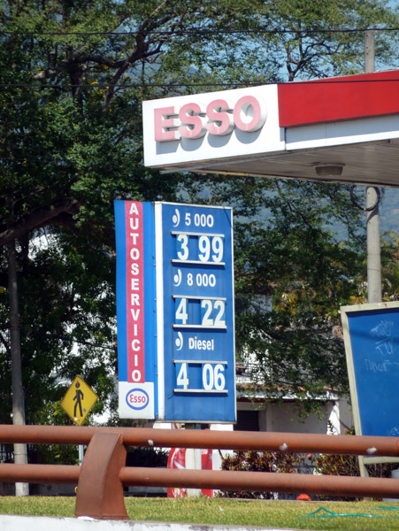 El Salvador gas station - $3.99/gallon