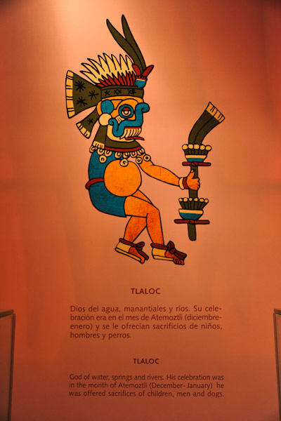 Tlaloc - god of water, springs and rivers