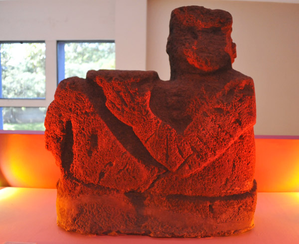 Chac Mool, postclassic Toltec and Maya deity, found at Casa Blanca