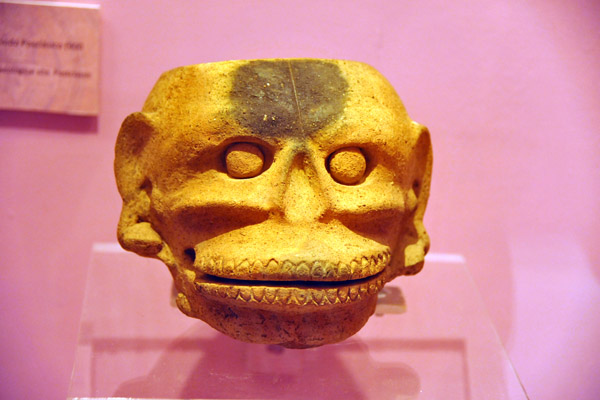 Head from Los Guapotes archaeological site, Postclassic period 900-1200 AD