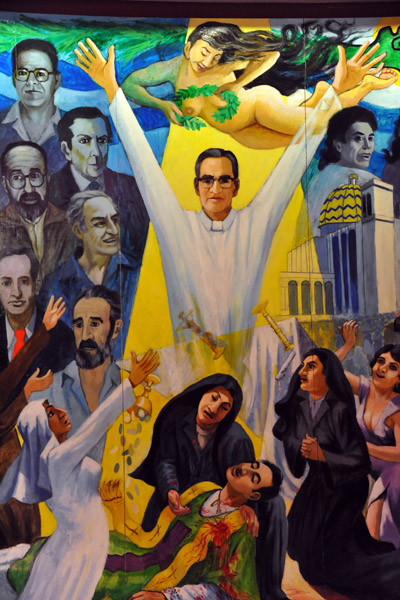 Mural - History of El Salvador - Msgr Romero