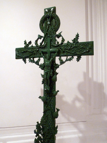 Crucifix with natural motifs, French, ca 1880