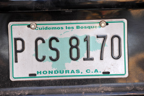 Honduras License Plate