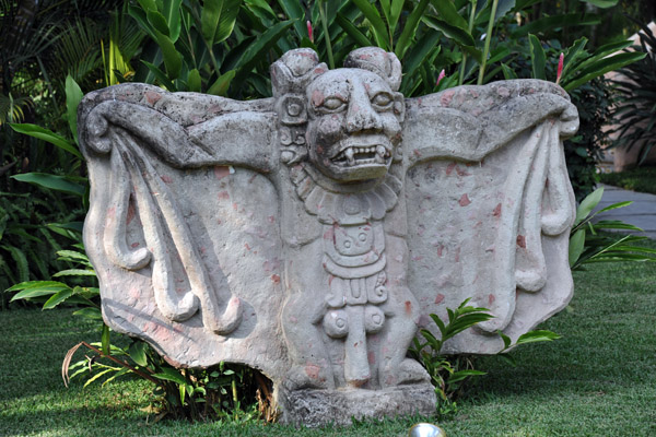 Well-endowned Mayan flying demon