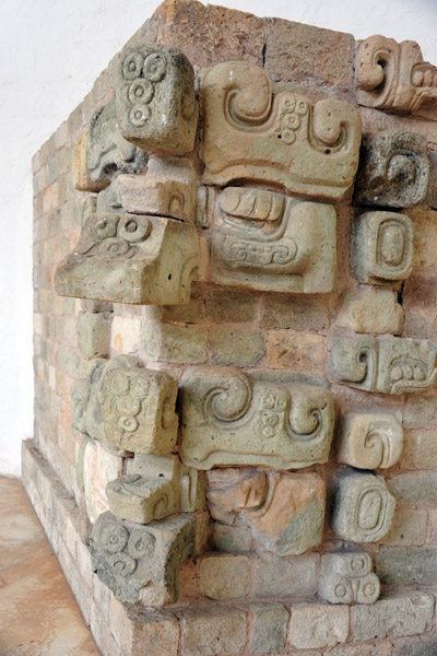 Stacked corner masks from Temple 22