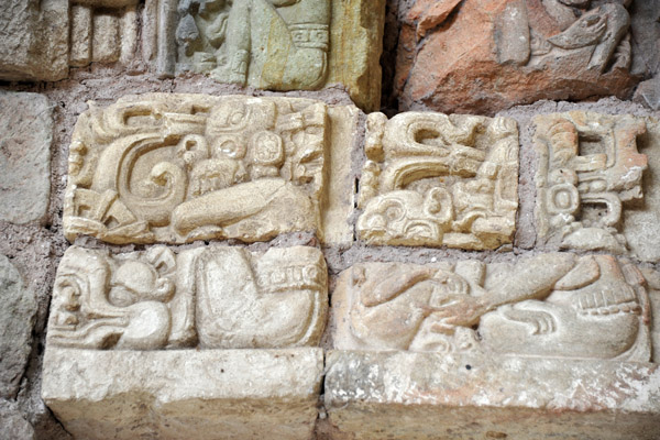 Detail from the hieroglyphics of Temple 26