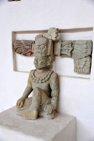 Statue from Temple 26 at the top of the Hieroglyphic Stairway