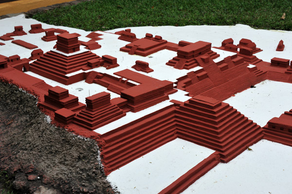 The model represents Copan at its height, not in its current state