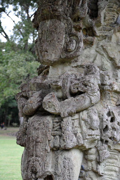 Stela 4 - the 13th Ruler depicted as a ball player