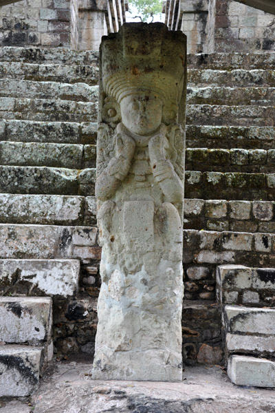 Stela 1 (Smoke Jaguar) to the west of Temple 9, Copan