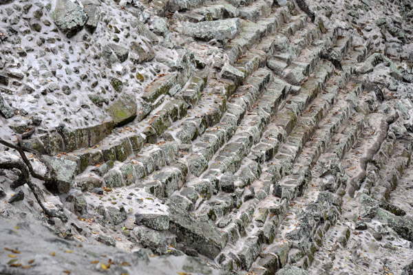 Steps leading up the north face of the Acropolis of Copan