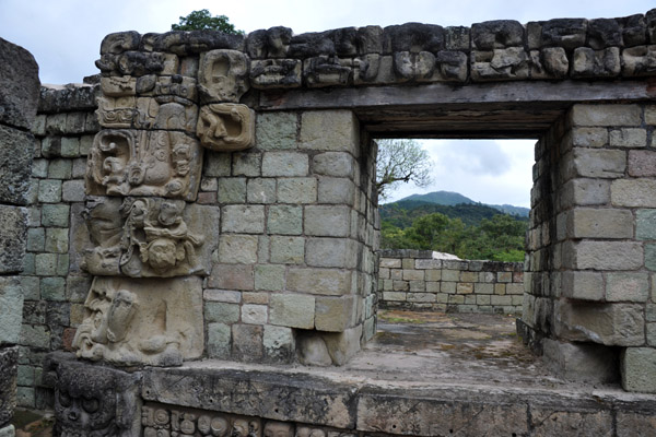 The entrance to Temple 22, Acropolis of Copan