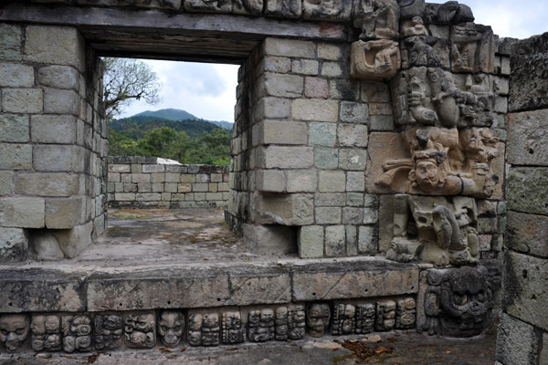 The entrance to Temple 22, Acropolis of Copan