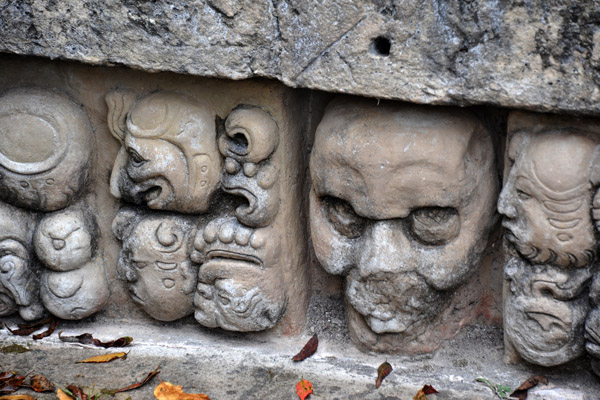 Skulls along the entrance to Temple 22