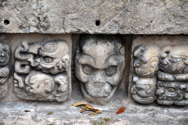 Skulls along the entrance to Temple 22
