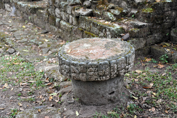 Circular Mayan Altar, El Cemetario, Copan