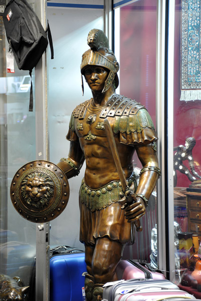 Roman soldier in a Lincoln Road shop
