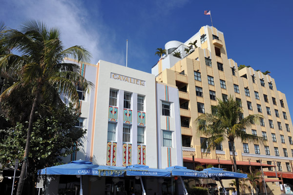 The Cavalier Hotel next to the larger Netherland, Ocean Drive, South Beach