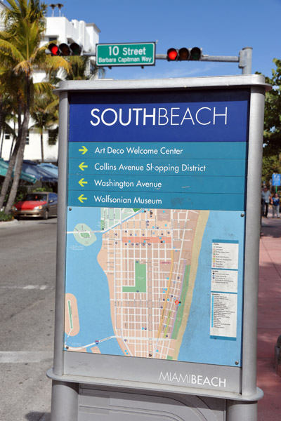 Map of South Beach, Ocean Drive