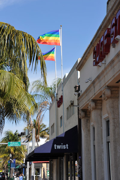 Rainbow flags, South Beach