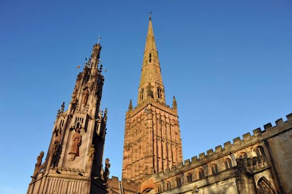 Like several other churches, only the tower was spared