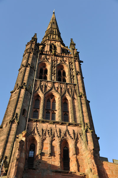 The spire of the original St. Michael's Cathedral