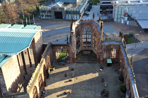 View of the cathedral ruins, Coventry