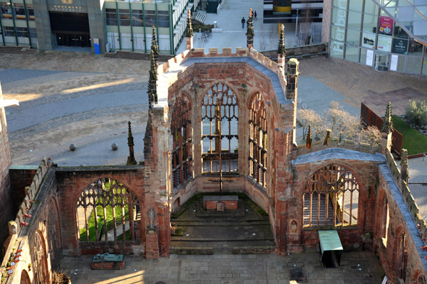 Ruined altar of Coventry Cathedral