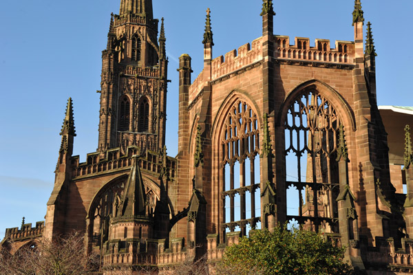 Ruins of the old Coventry Cathedral