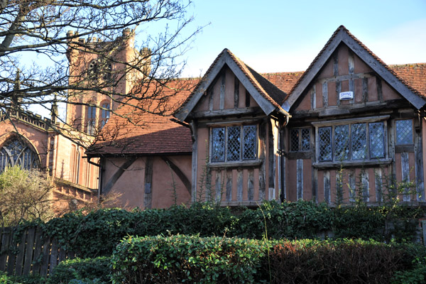 Spon Street - a 14th C. half-timbered street which survived 1940