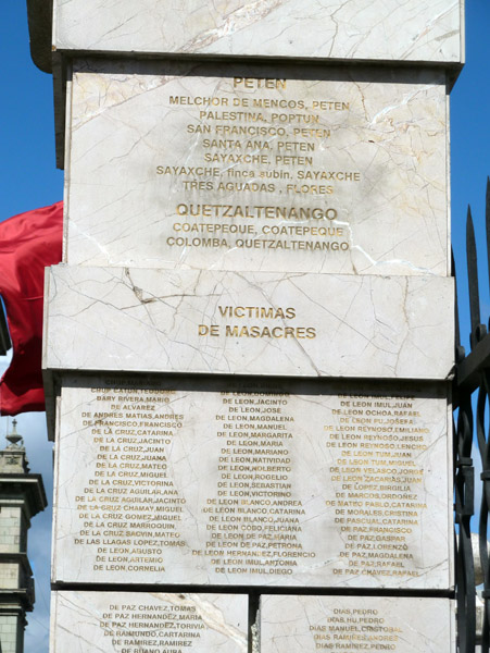 Monument to the Victims of Massacres in front of the Cathedral