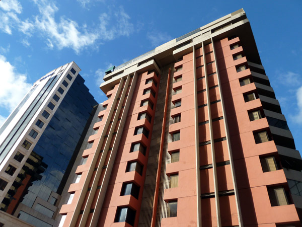 High-rises in the upscale Zona 9 of Guatemala City