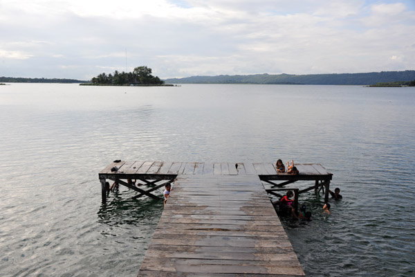 Dock off Flores Island - Lake Peten Itza
