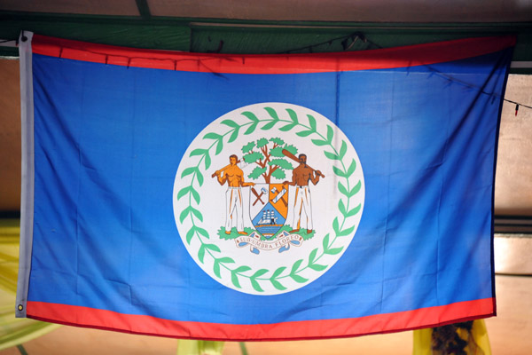 Flag of Belize - the next stop on many travelers itineraries