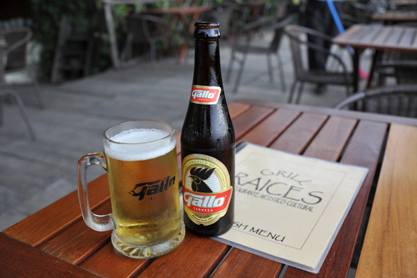 A Guatemalan beer - Gallo Cerveza