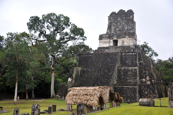 At the opposite end of the Gran Plaza, Templo II - the Temple of the Mask, ca 700 AD